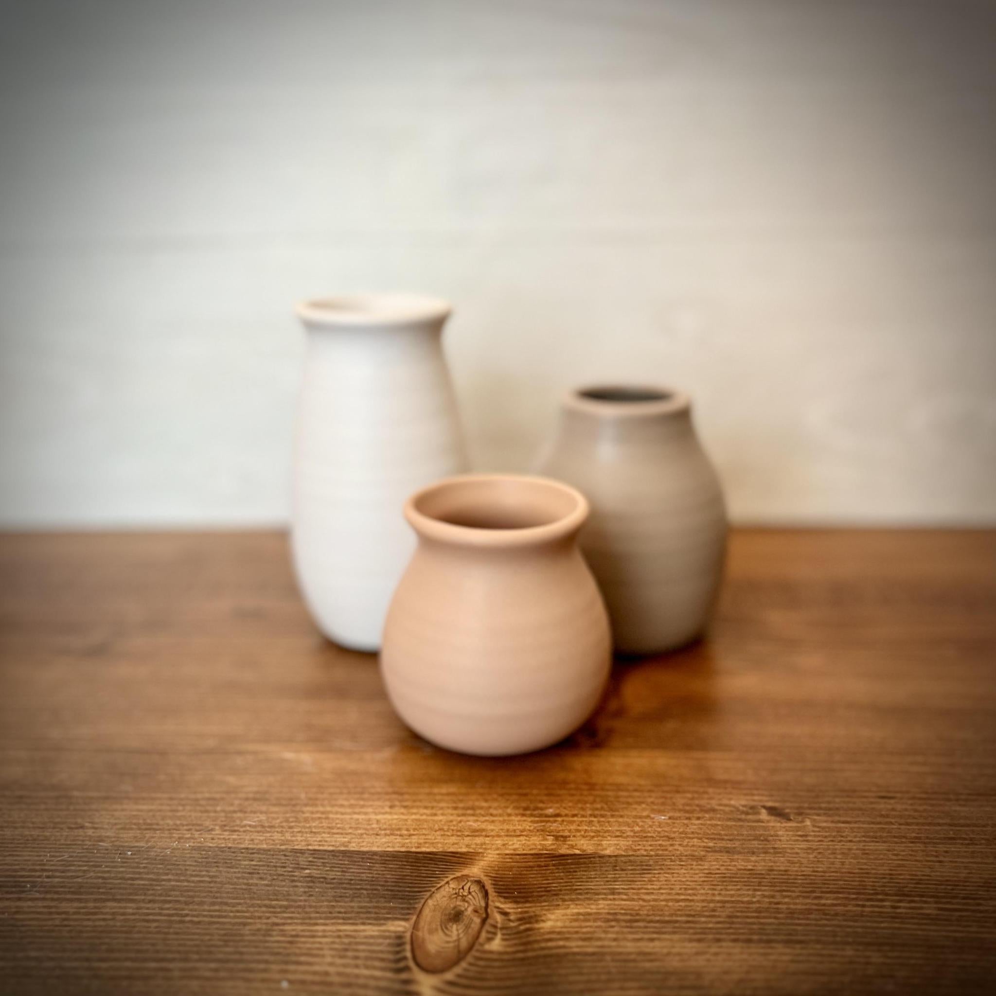 Colored Ceramic Vase - 5.5"H