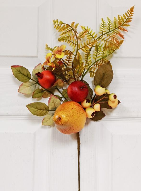 Fall Mixed Fruit Spray - 16"H