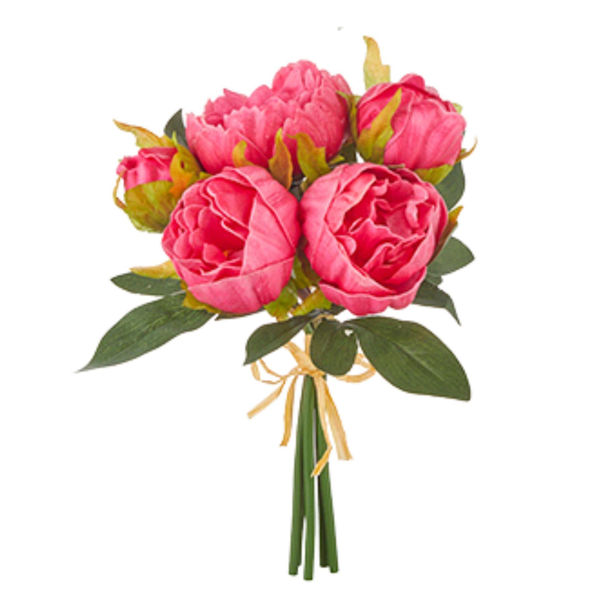 Real Touch Peony Bundle - 10.5"H