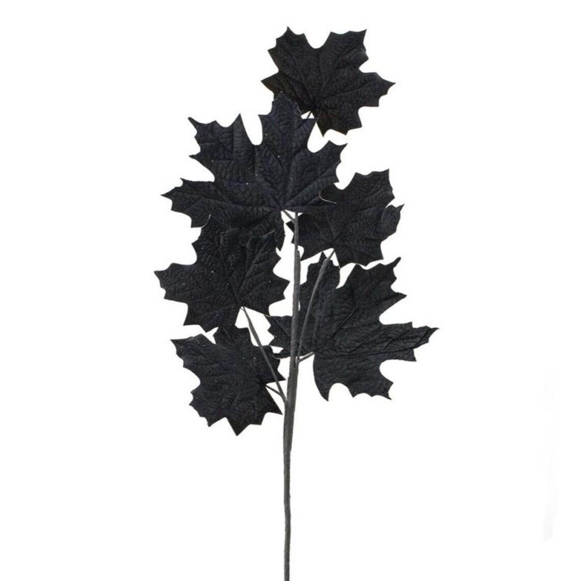 Black Velvet Maple Leaf Stem - 35"H