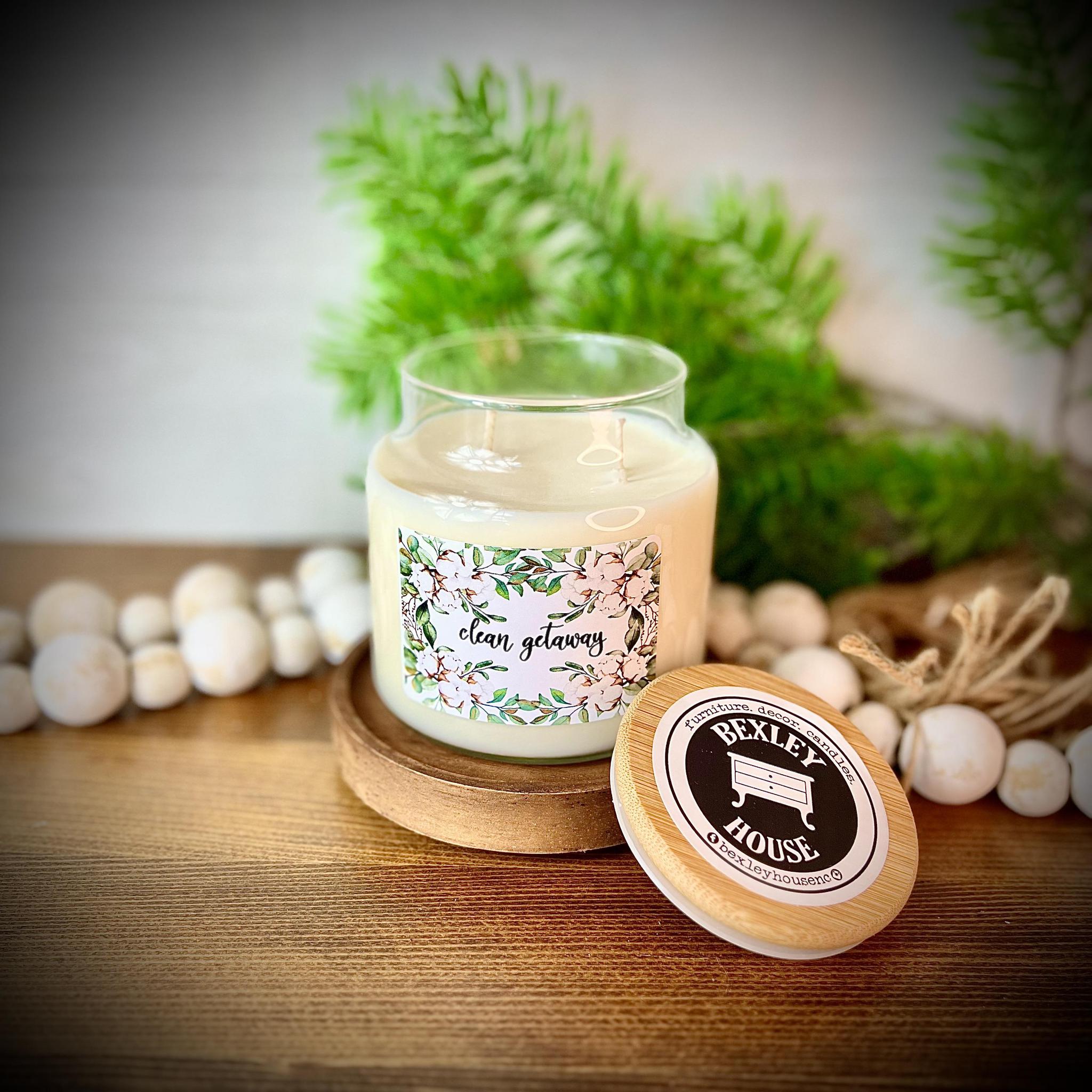 Bexley House 16oz Apothecary Candle - Clean Getaway