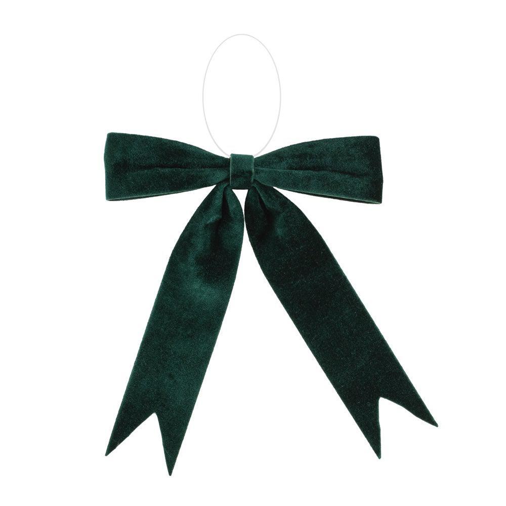 Green Velvet Bow