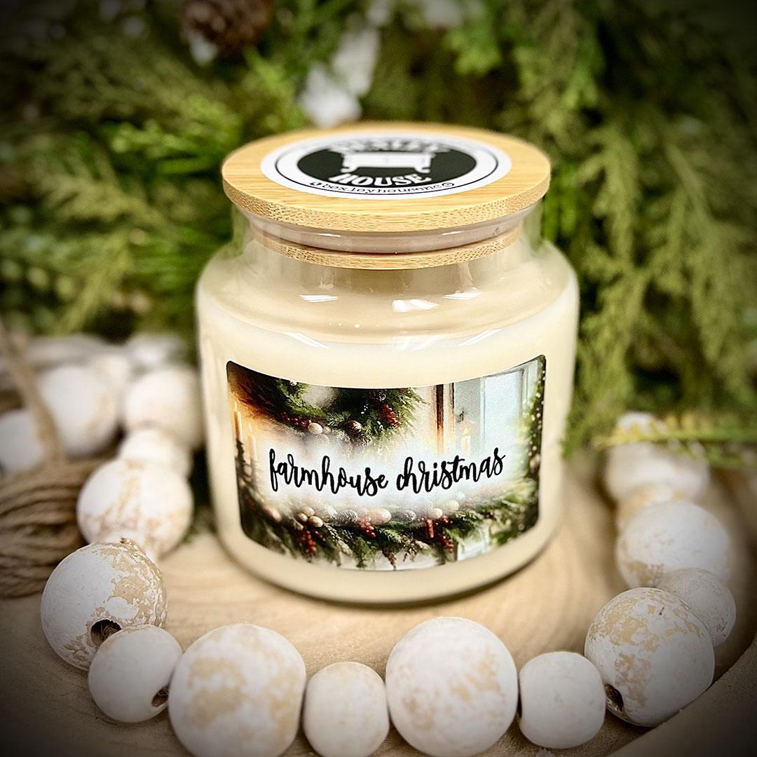 Bexley House 16oz Apothecary Candle - Farmhouse Christmas