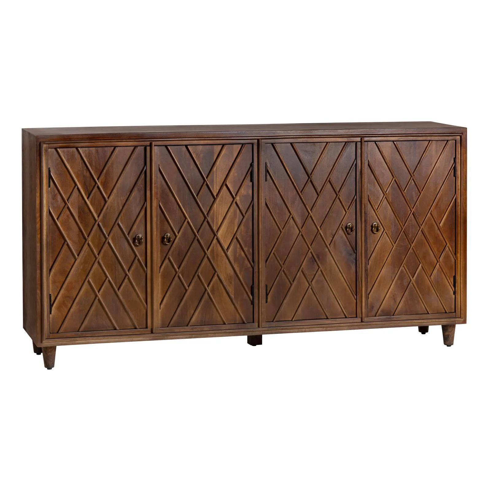 Chippendale Four Door Sideboard - 72"L x 37"H