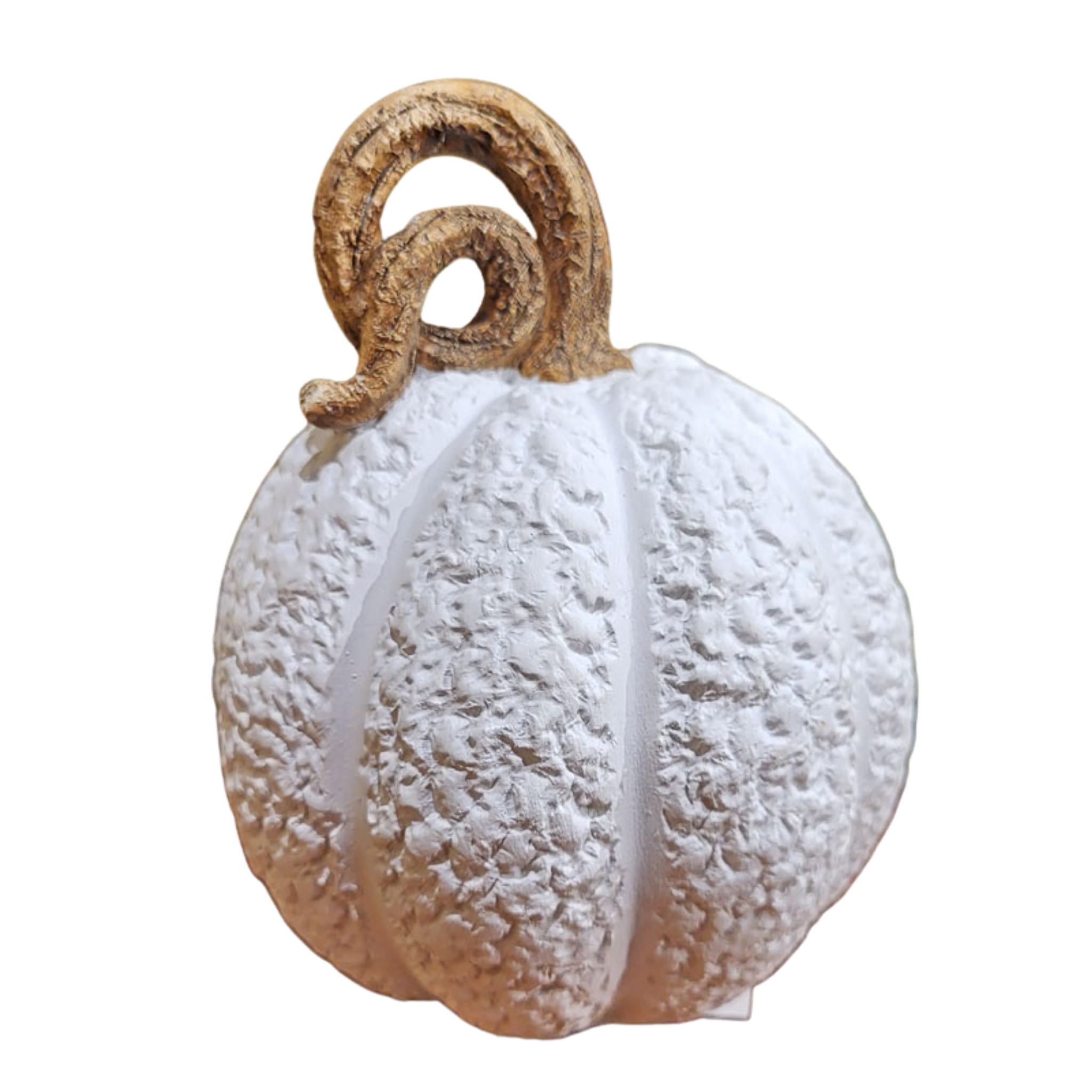 Pumpkin Décor - Small - White - 4.25"H