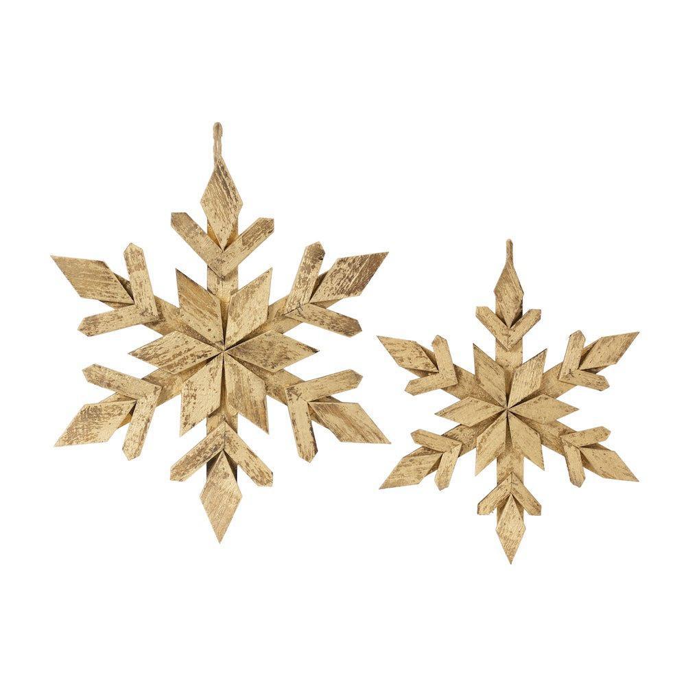 Gold-washed Snowflake Ornament