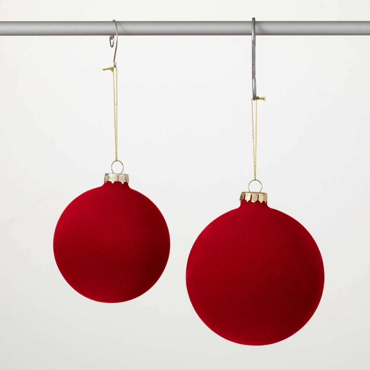 Red Velvet Ball Ornament