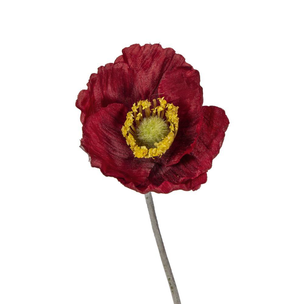 Poppy Spray - Red - 24"H