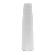 Tall White Stoneware Vase