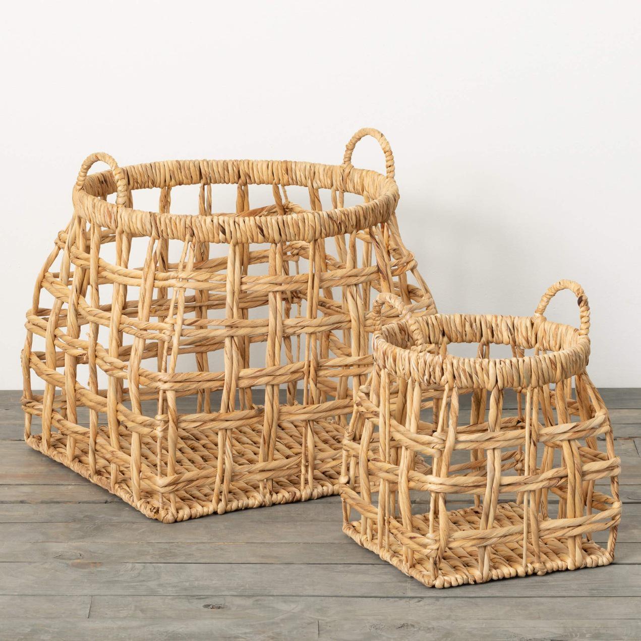 Open Weave Shapely Basket