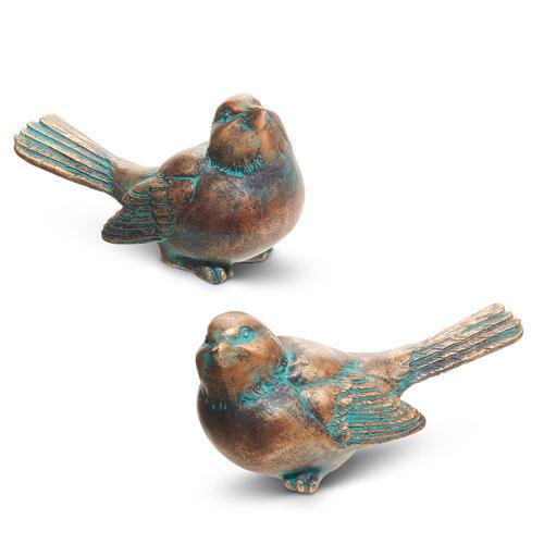 Verdigris and Bronze Bird - 2"H