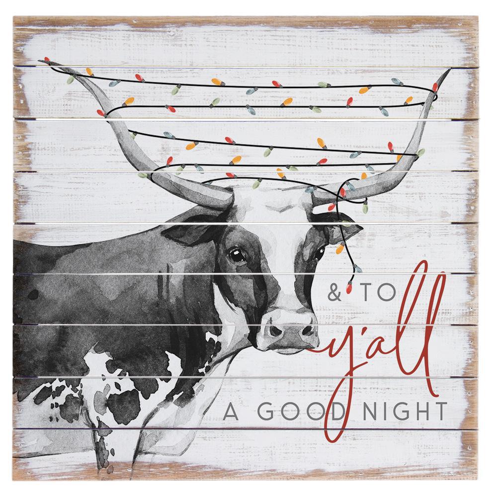 Y'all Good Night Pallet Sign - 14"Sq