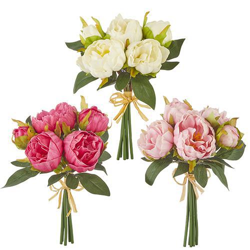 Real Touch Peony Bundle - 10.5"H
