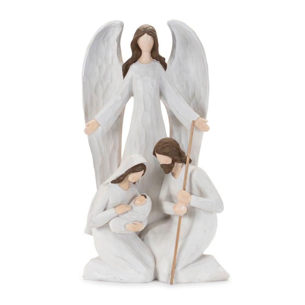 Holy Family with Angel - 16"H