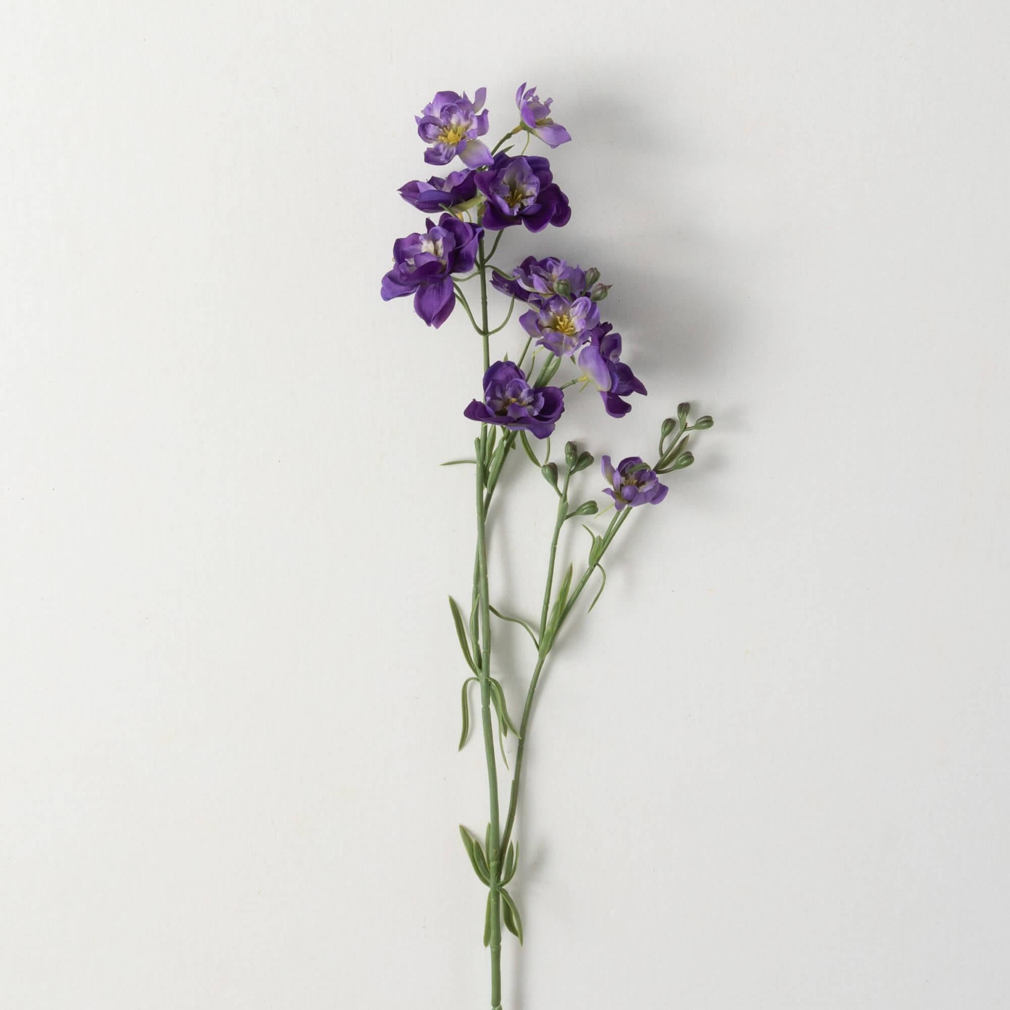 Purple Larkspur Spray - 33.75"H