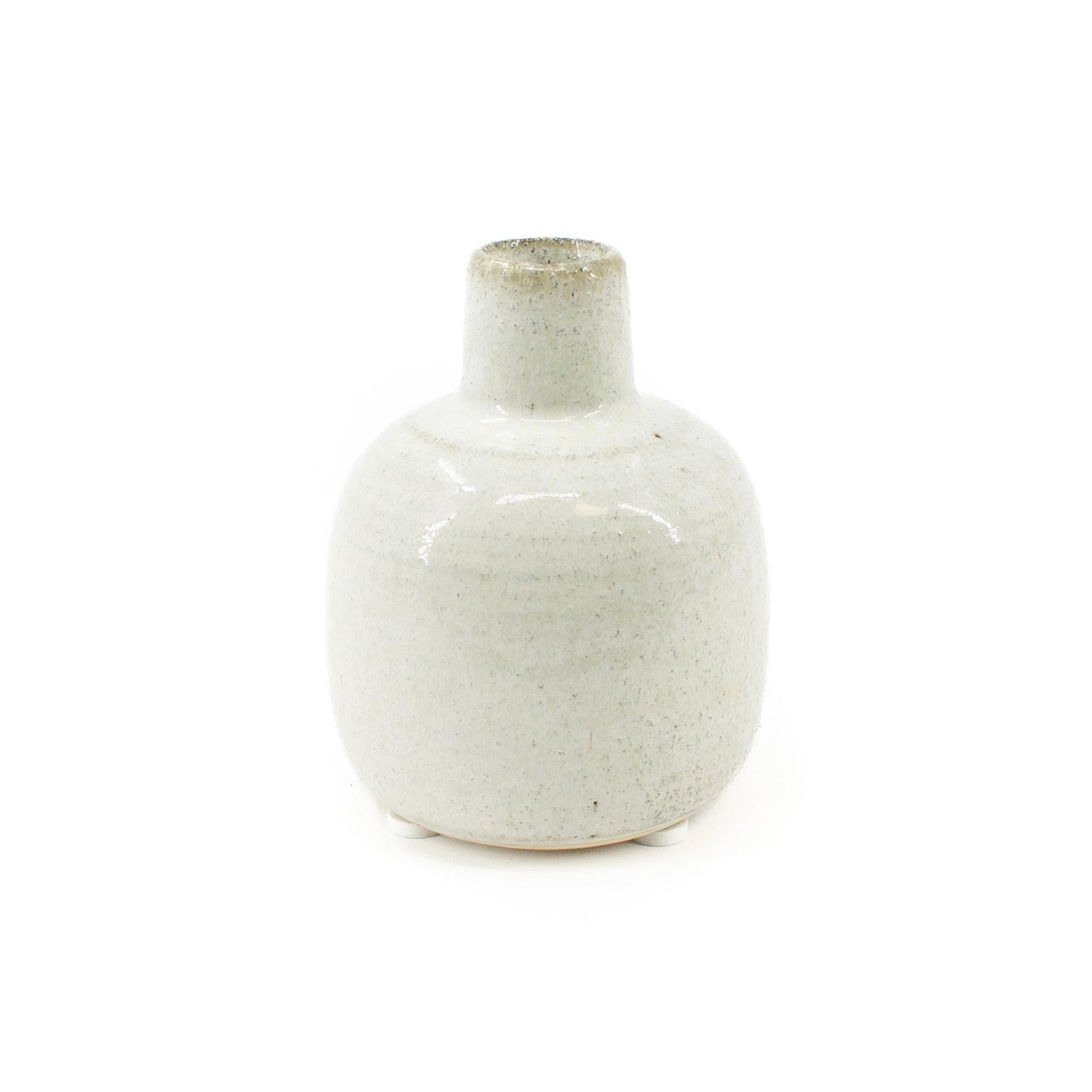 White Narrow Neck Porcelain Jar
