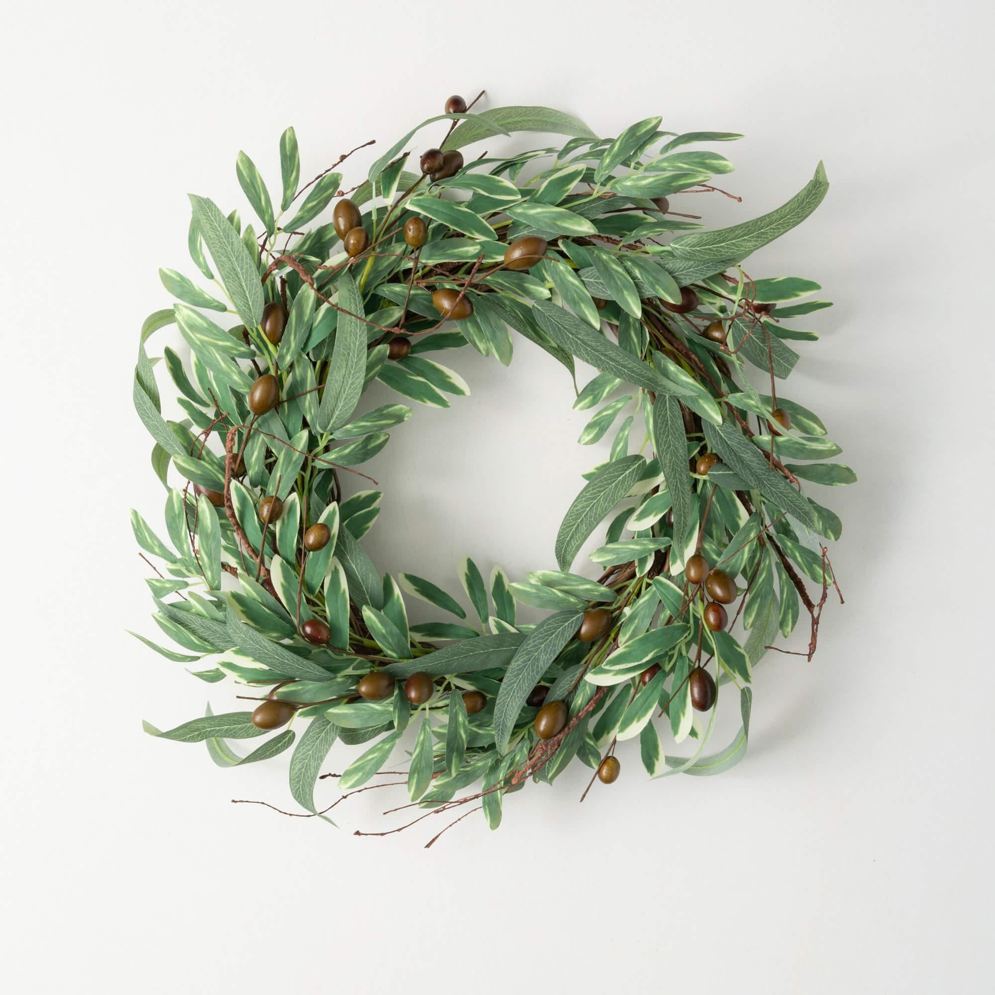 Full Olive Leaf Wreath- 22"Di x 4"W