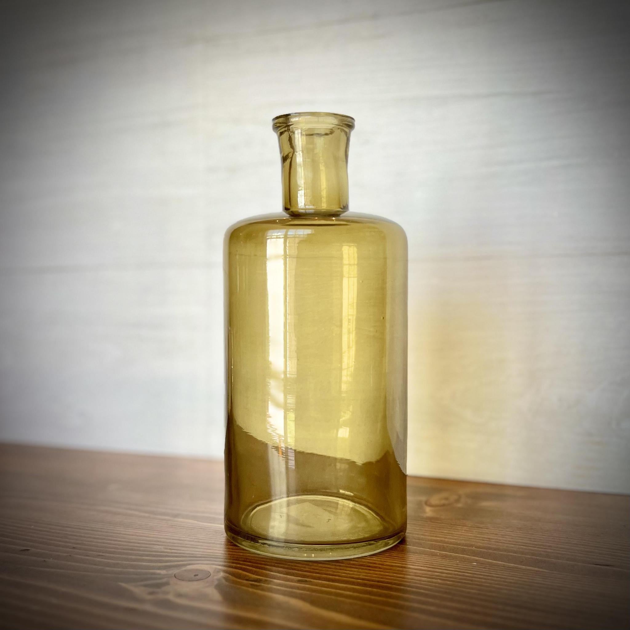 Apothecary Bottle Olive Green - 8.75"H