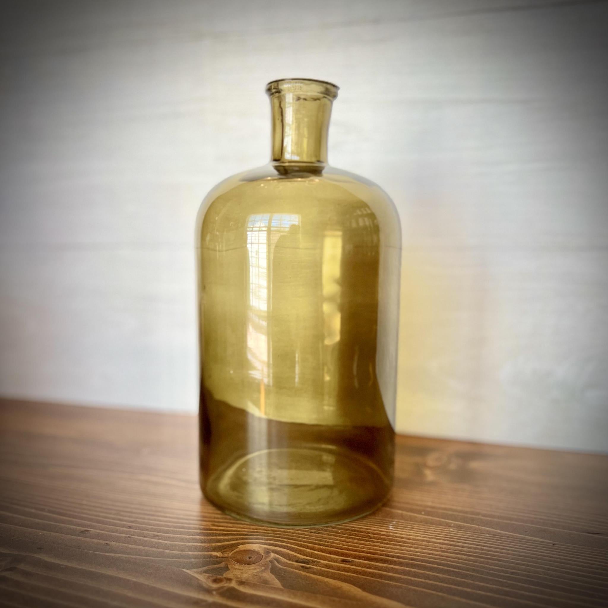Tonic Bottle Olive Green - 10"H