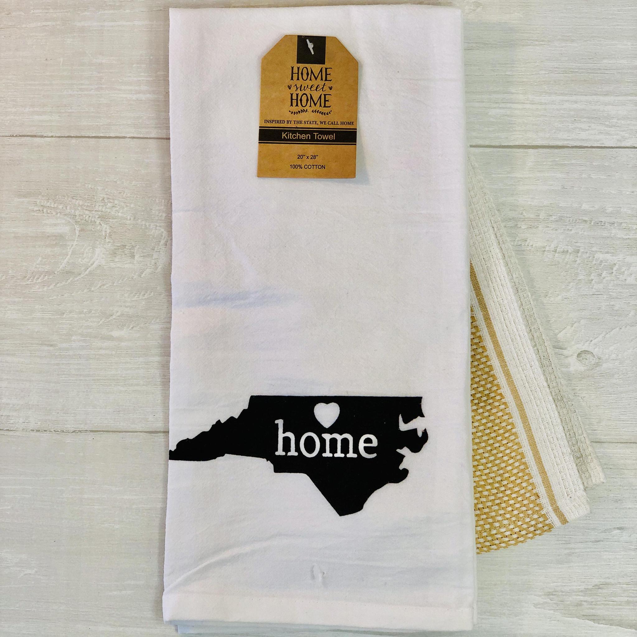 North Carolina State Tea Towel Set, Set of 2