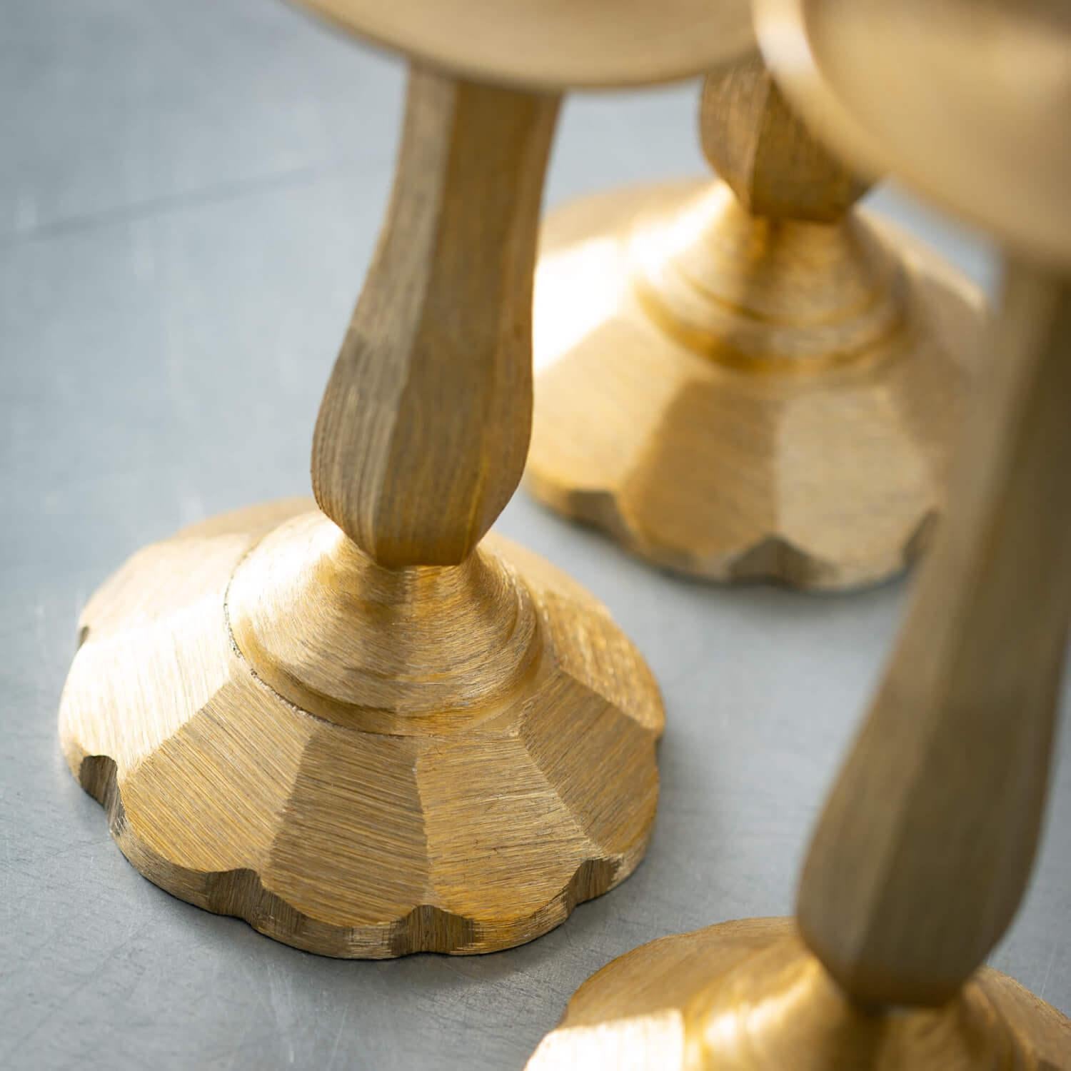 Classic Gilded Gold Candle Holder